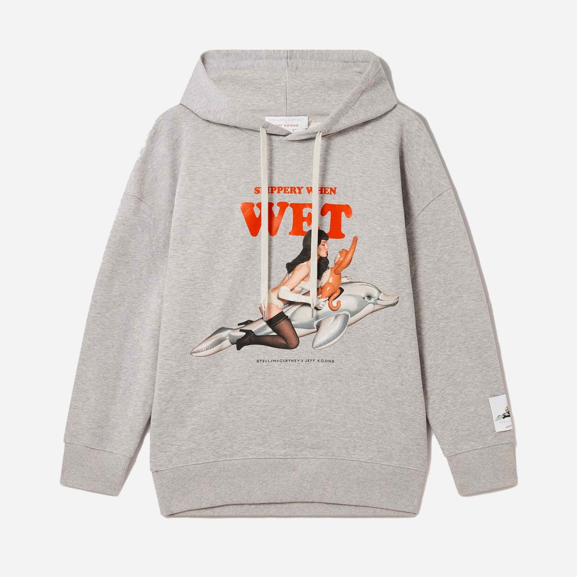 Jeff Koons Boyfriend Hoodie Grey Melange
