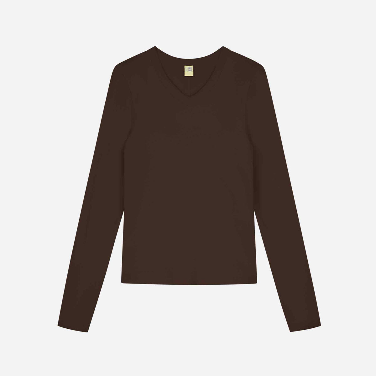 Jill Longsleeve Tee Dark Brown