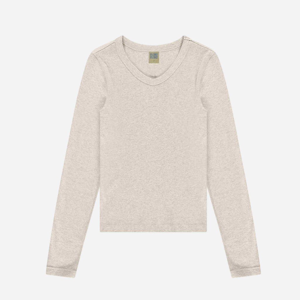 Jill Longsleeve Tee Heather Grey