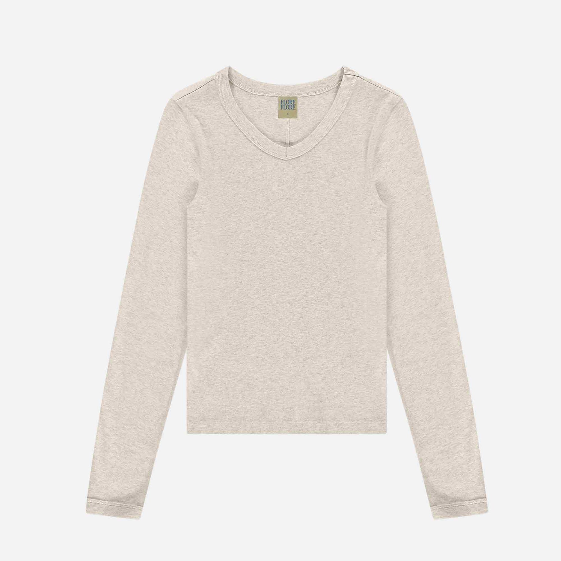 Jill Longsleeve Tee Heather Grey