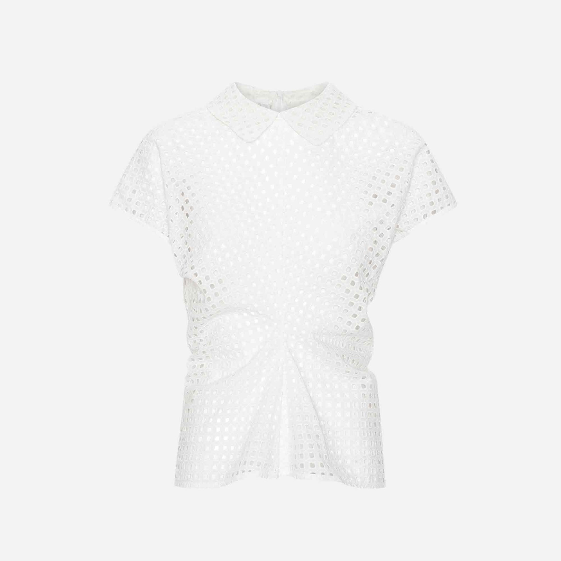 Joey Embroidery Anglaise Top White