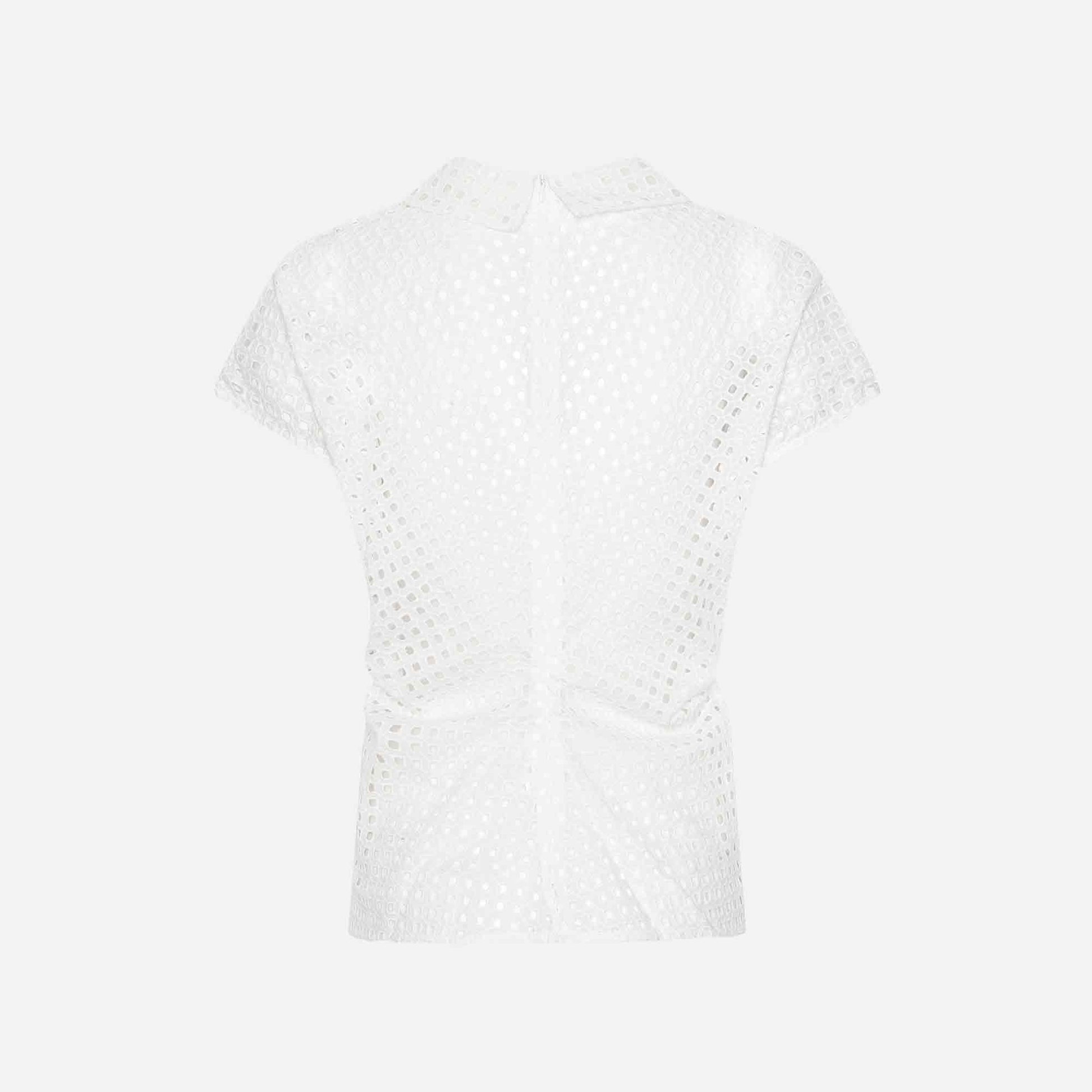 Joey Embroidery Anglaise Top White