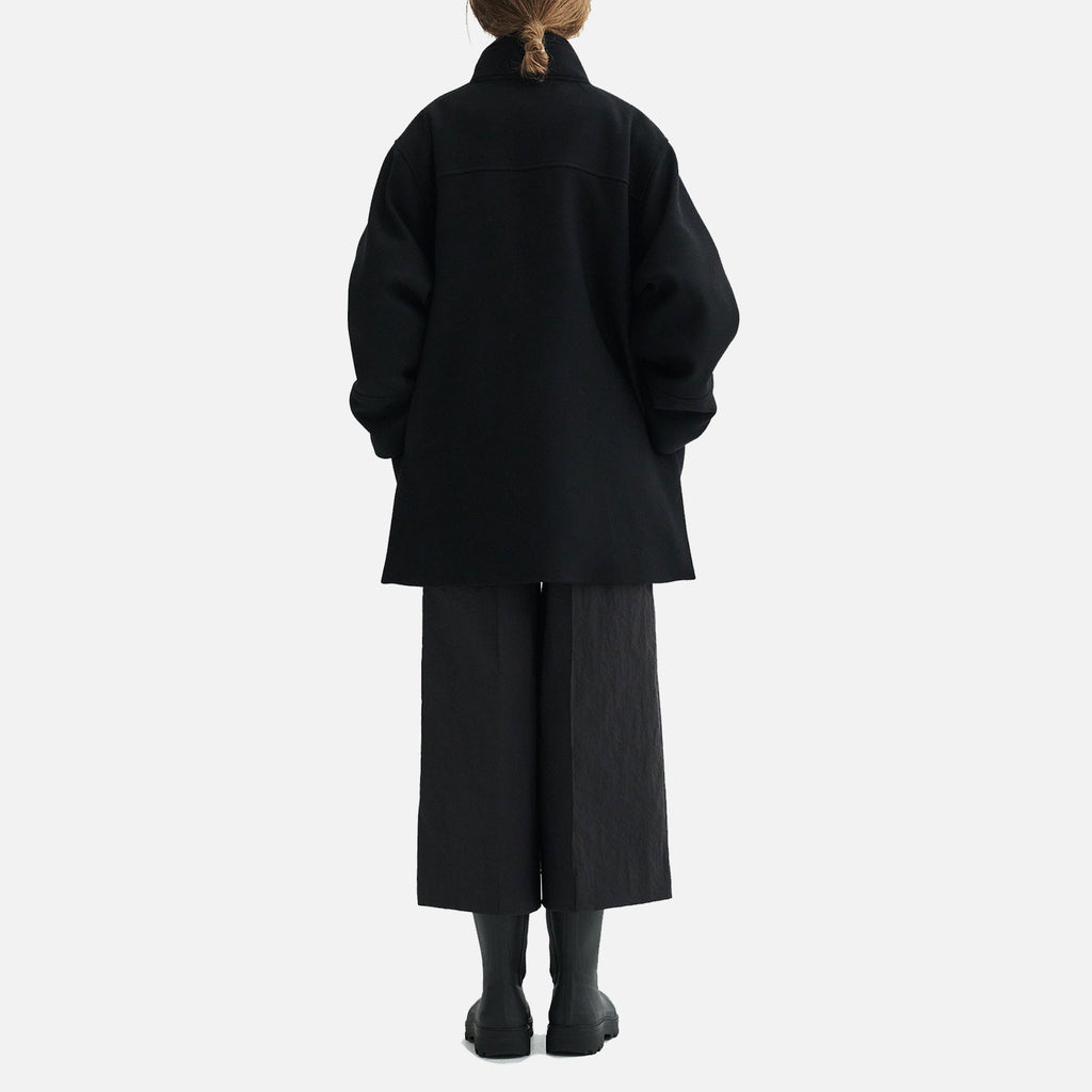 Julia Two Layered Wool Coat Black