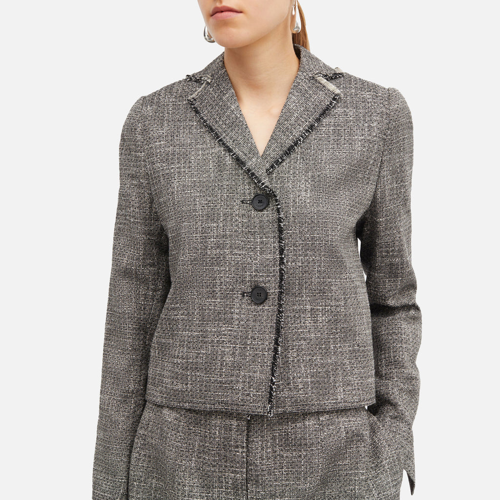 July Tweed Blazer Granite