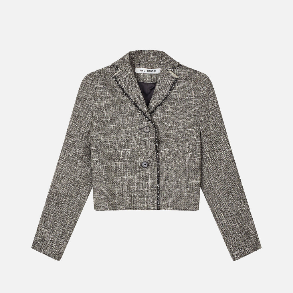 July Tweed Blazer Granite