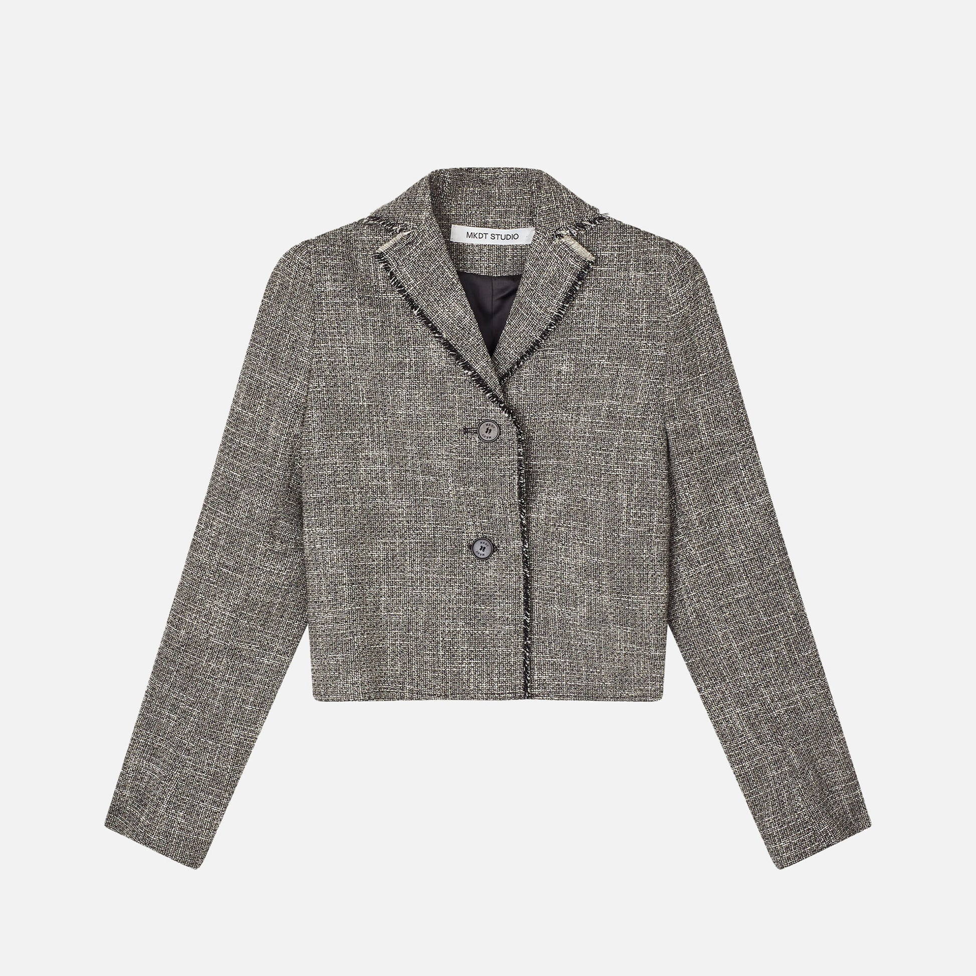 July Tweed Blazer Granite