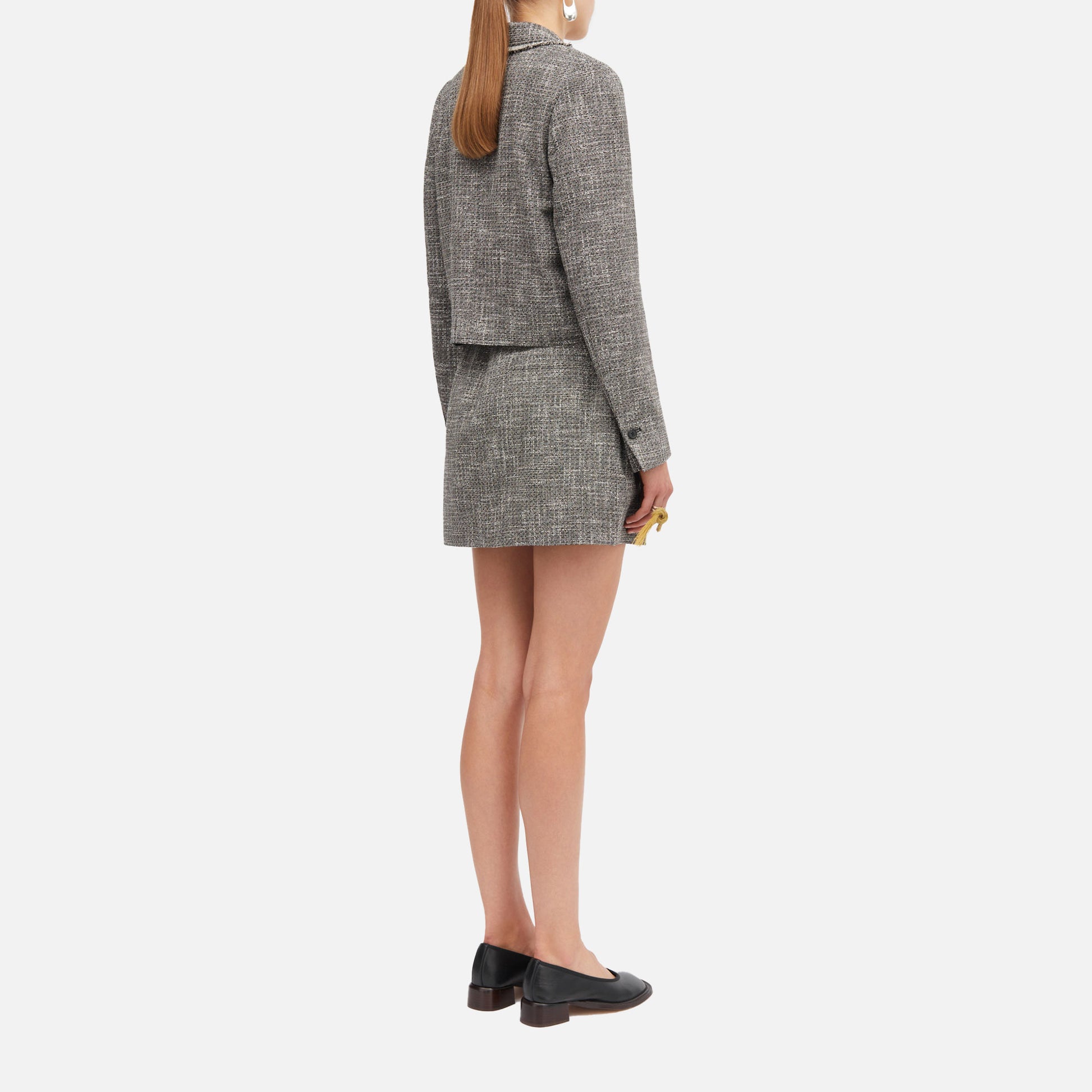 July Tweed Blazer Granite