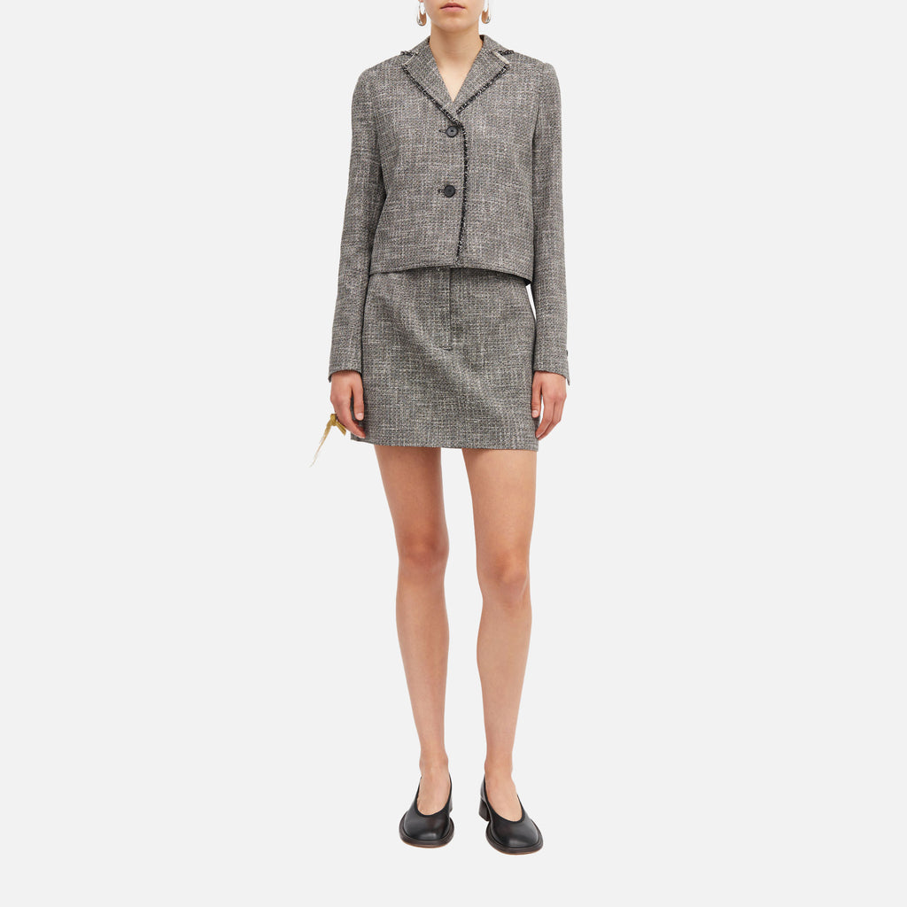 July Tweed Blazer Granite