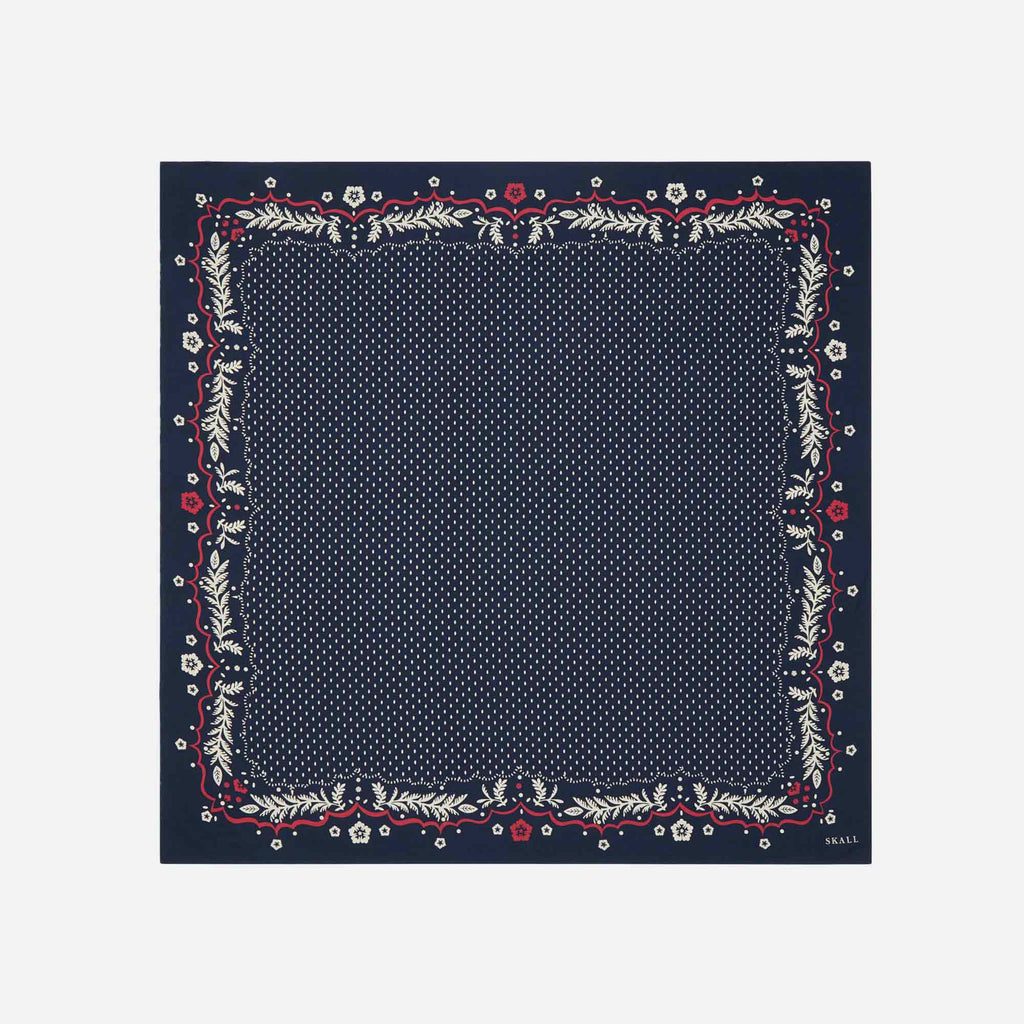 Juniper Scarf Big Navy/Red/Ecru
