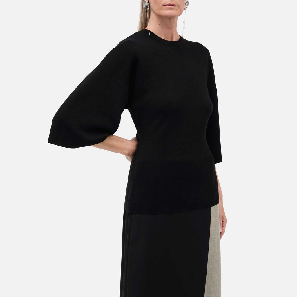 Kama Merino Blouse Black