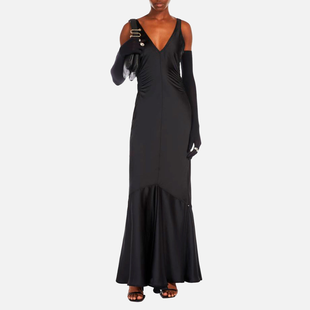 Katia Satin Dress Black