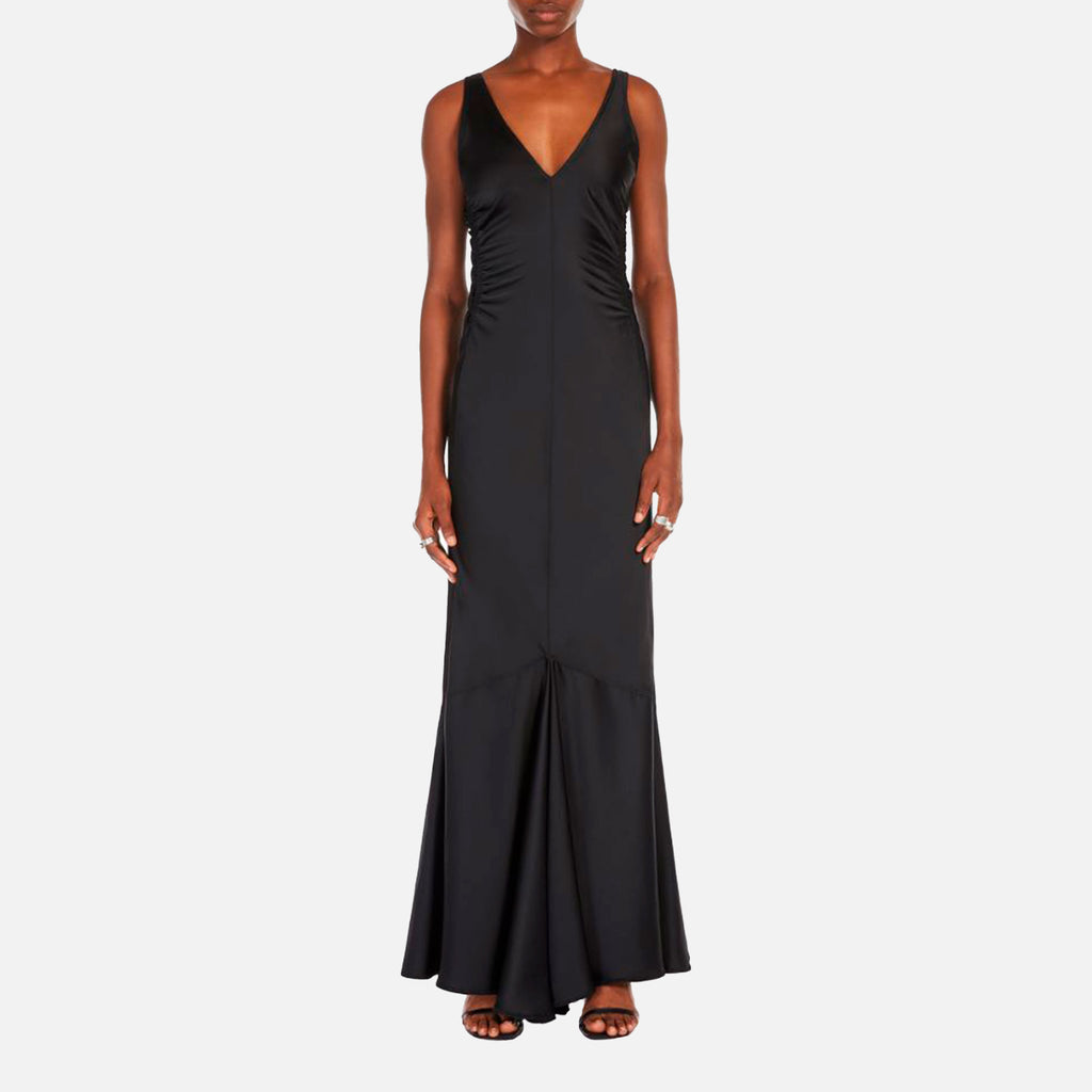 Katia Satin Dress Black