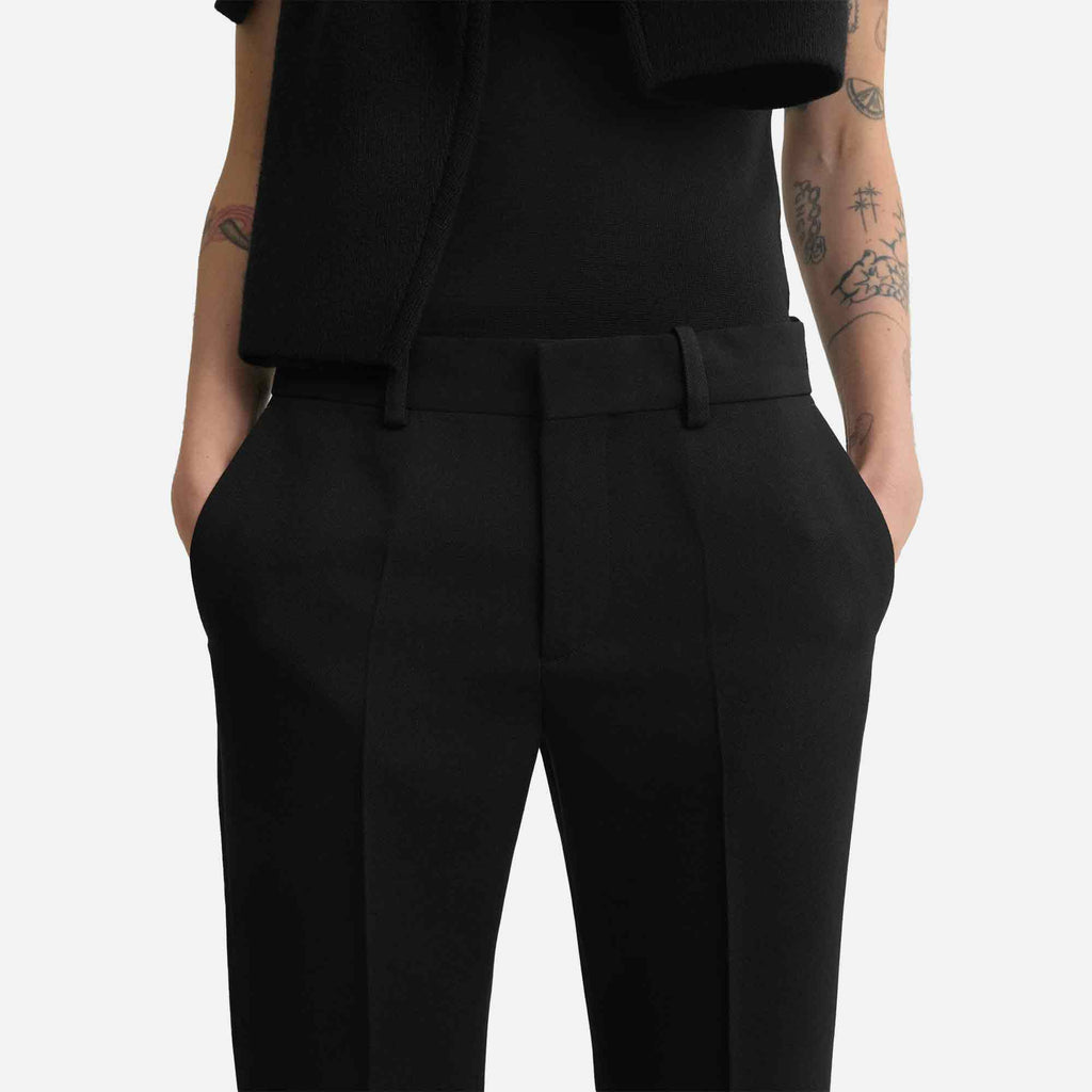 Kick Flare Trousers Black