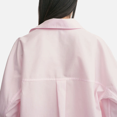 Kimono-Sleeve Poplin Shirt Blossom