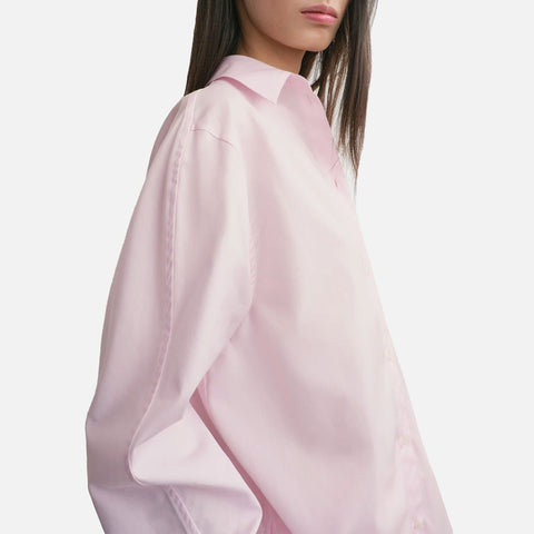 Kimono-Sleeve Poplin Shirt Blossom