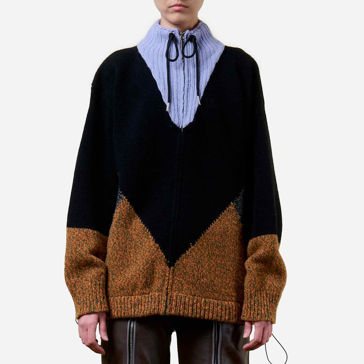 Knit Jacket Wool Black