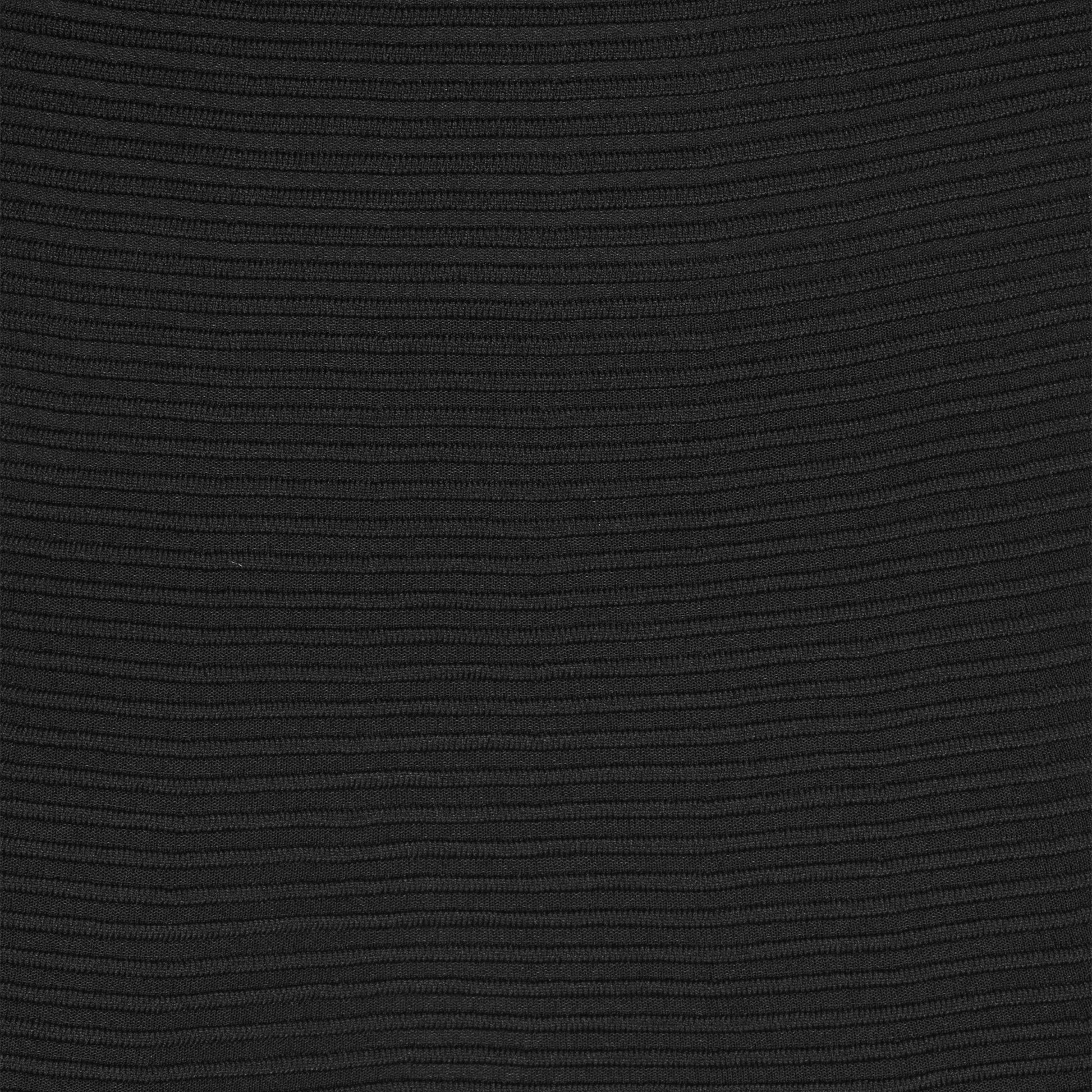 Knitted Flared Mini Dress Black