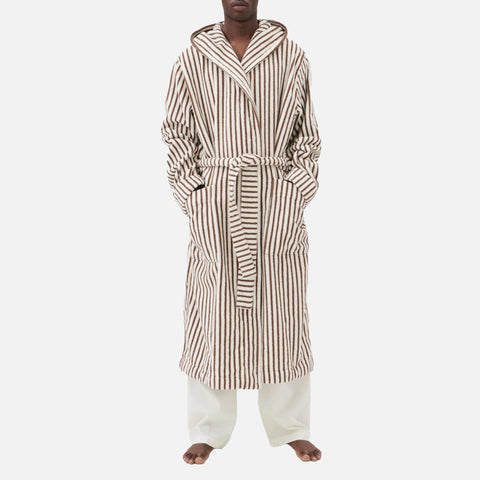 Hooded Bathrobe Kodiak Stripes