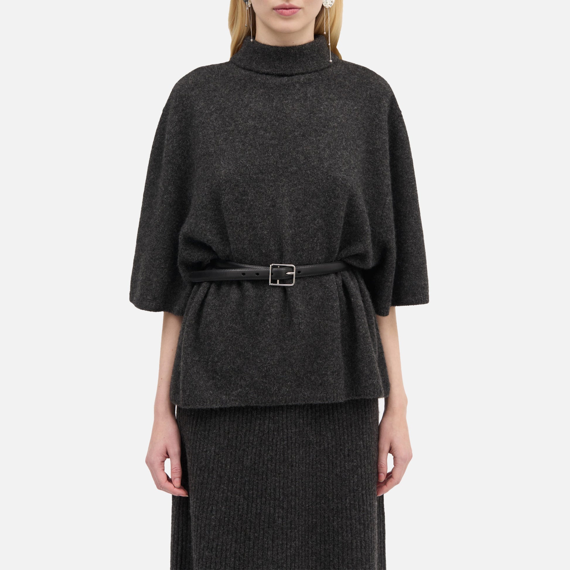 Kolly Yak Knit Dark Grey Melange