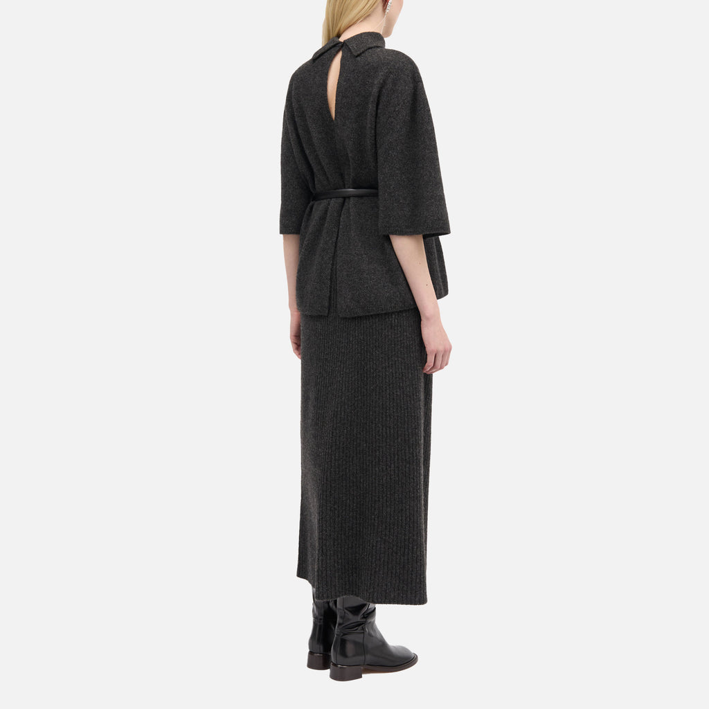 Kolly Yak Knit Dark Grey Melange