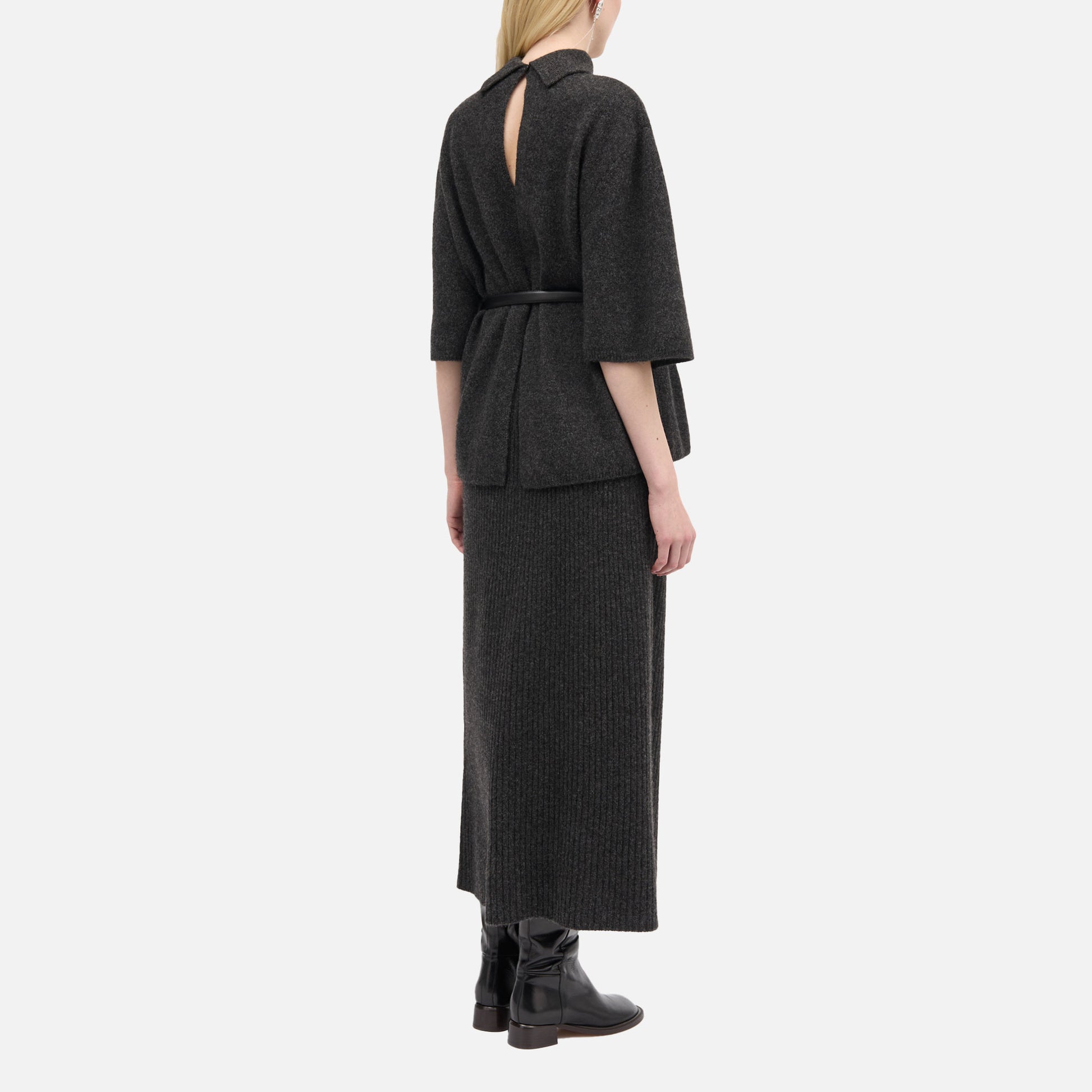 Kolly Yak Knit Dark Grey Melange