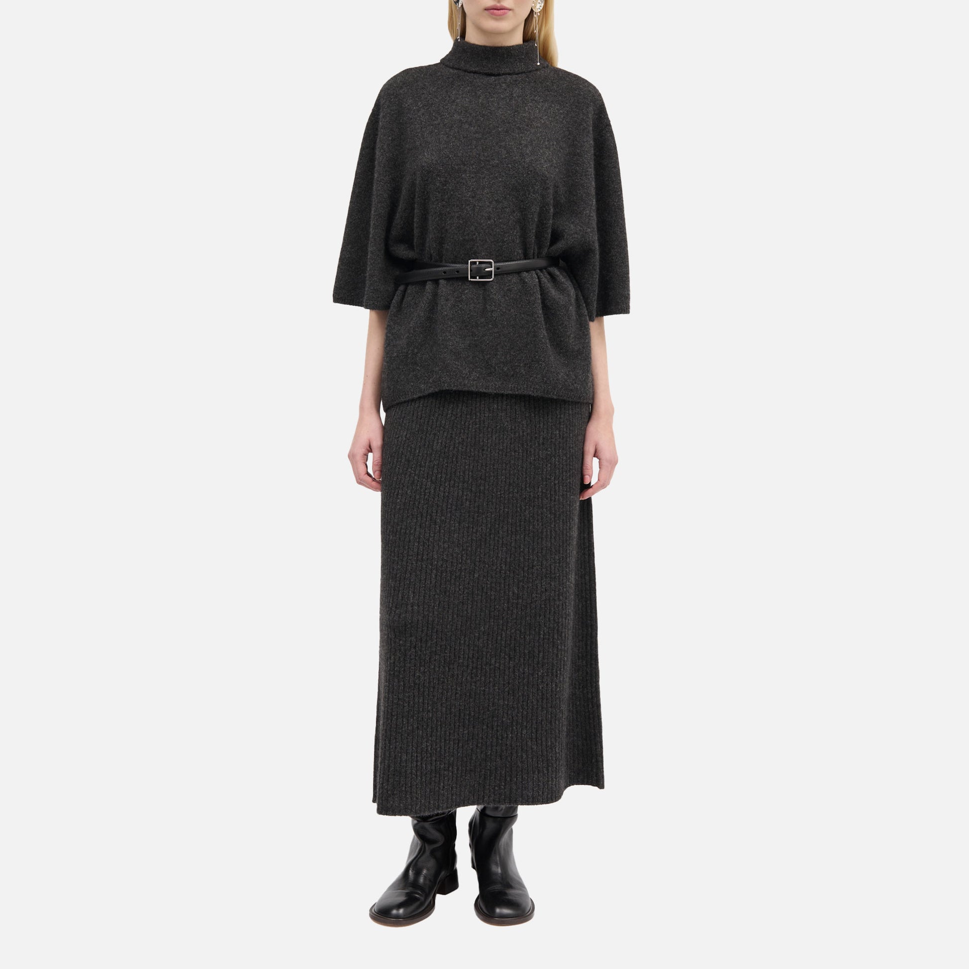 Kolly Yak Knit Dark Grey Melange