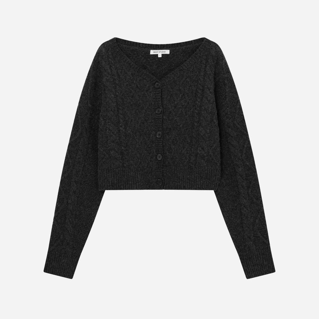 Koro Raw Wool Knit Grey Melange