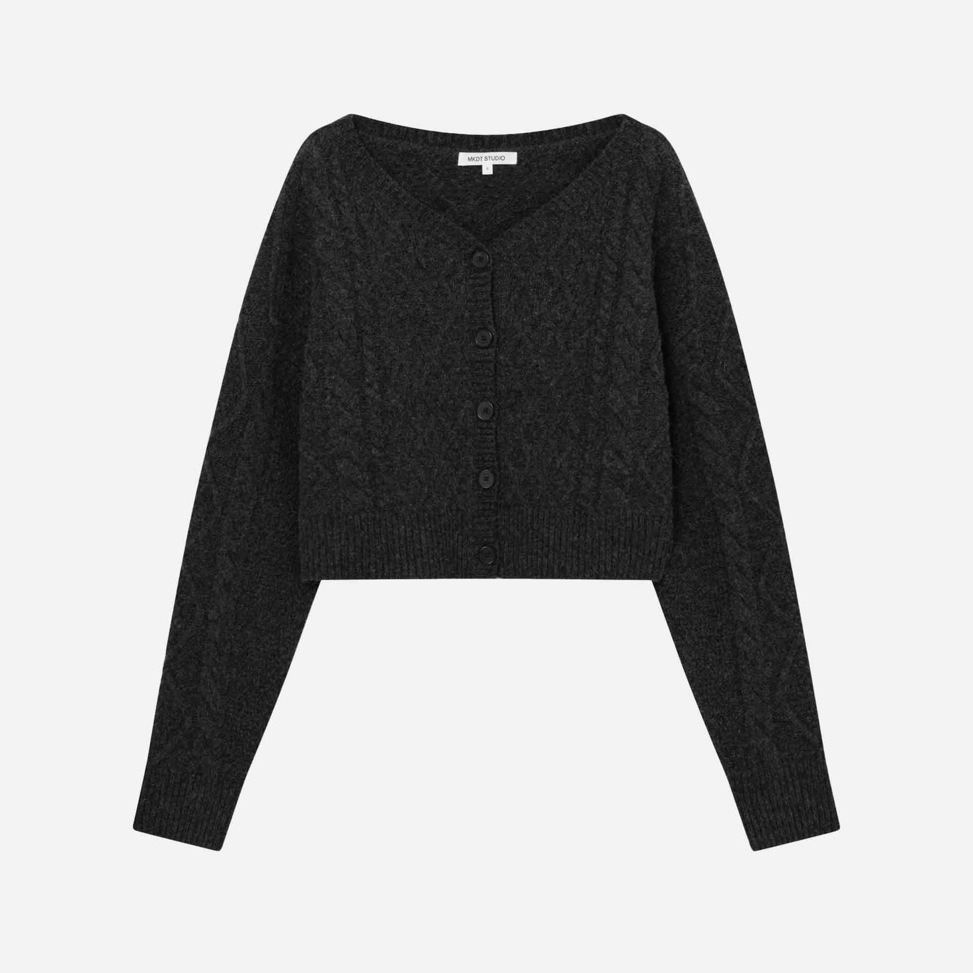 Koro Raw Wool Knit Grey Melange