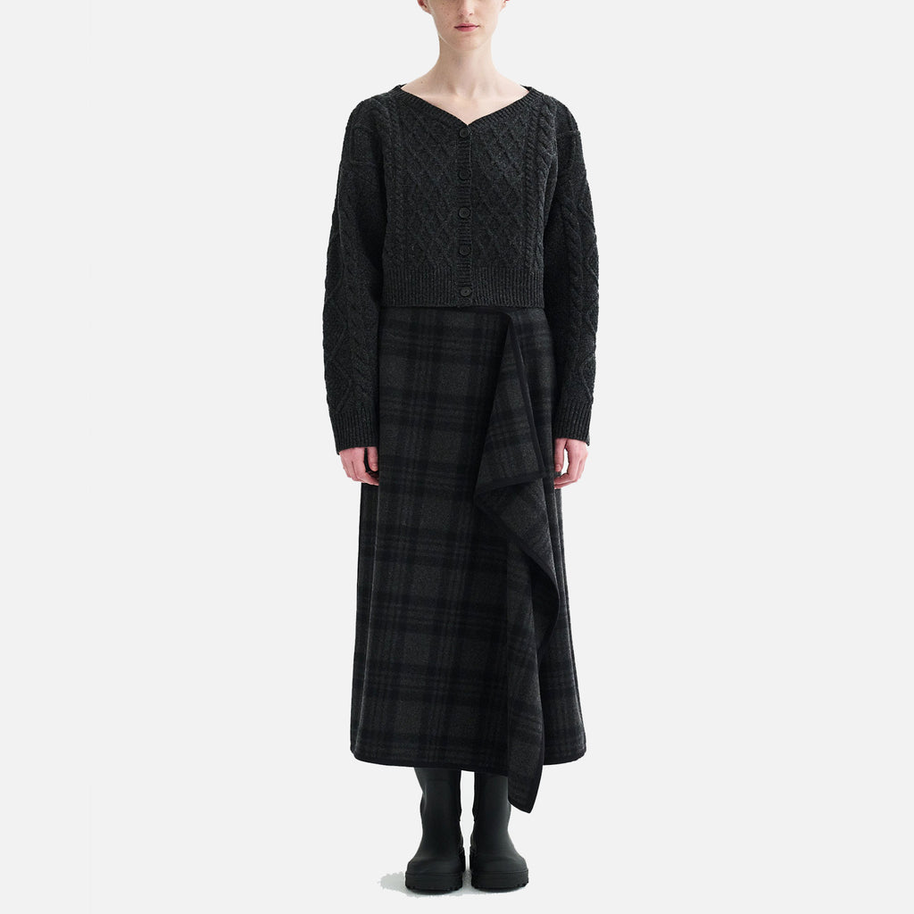 Koro Raw Wool Knit Grey Melange