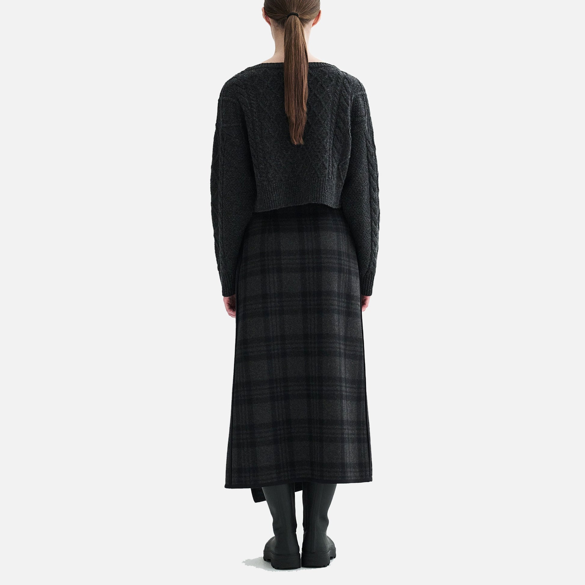 Koro Raw Wool Knit Grey Melange