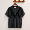 Lace Mix T-Shirt Washed Black