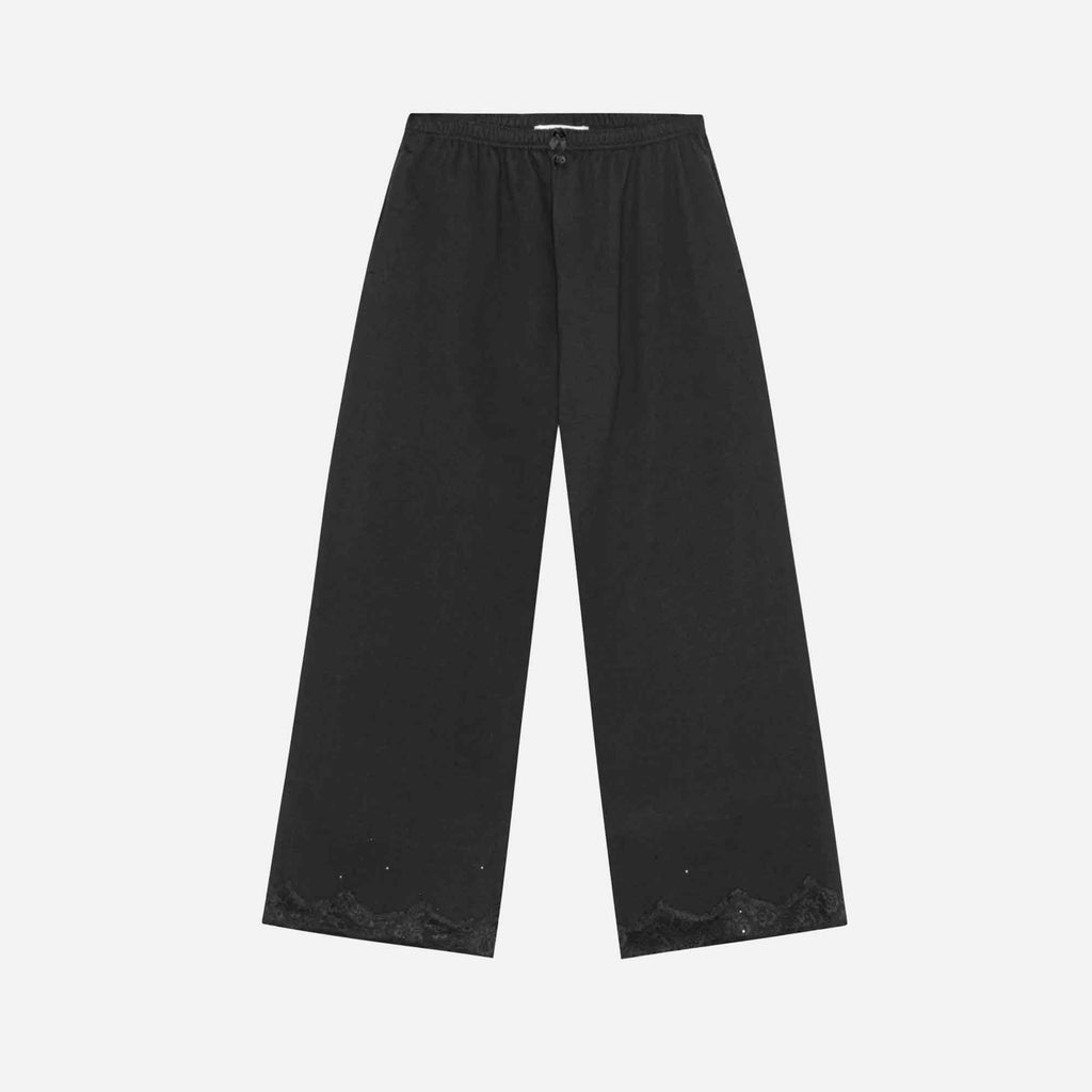 Lace Sweatpants Black