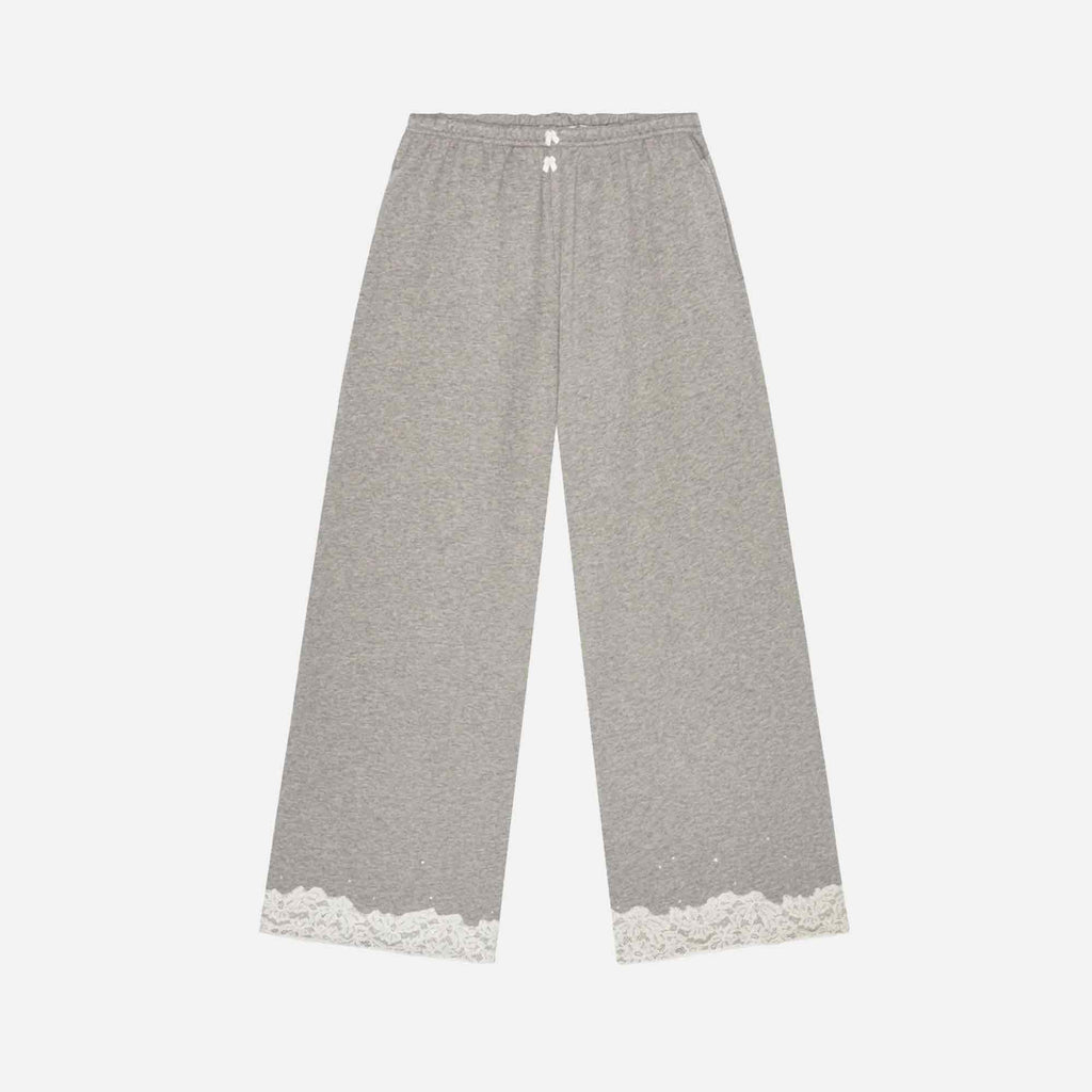 Lace Sweatpants Light Grey Melange