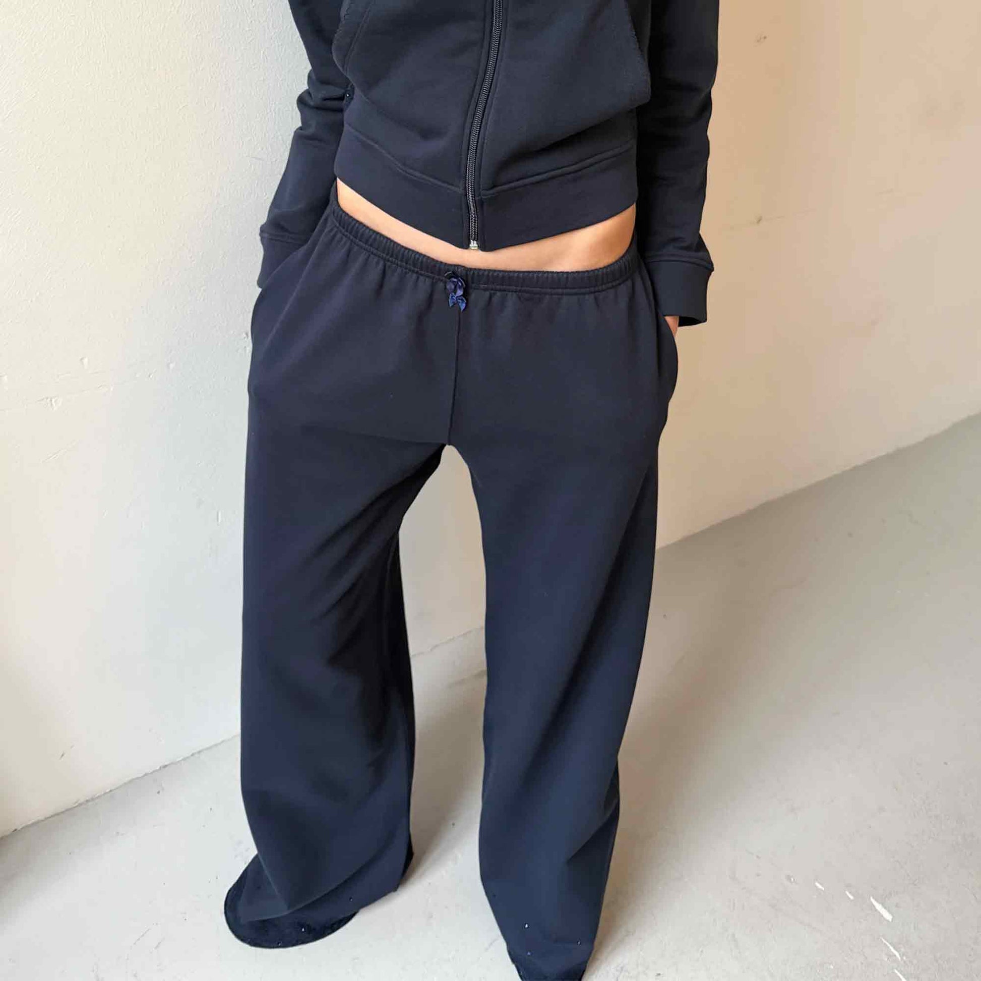 Lace Sweatpants Navy