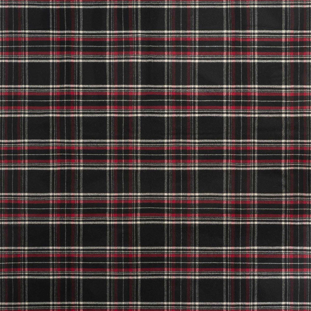 Lambswool Blanket Black Plaid