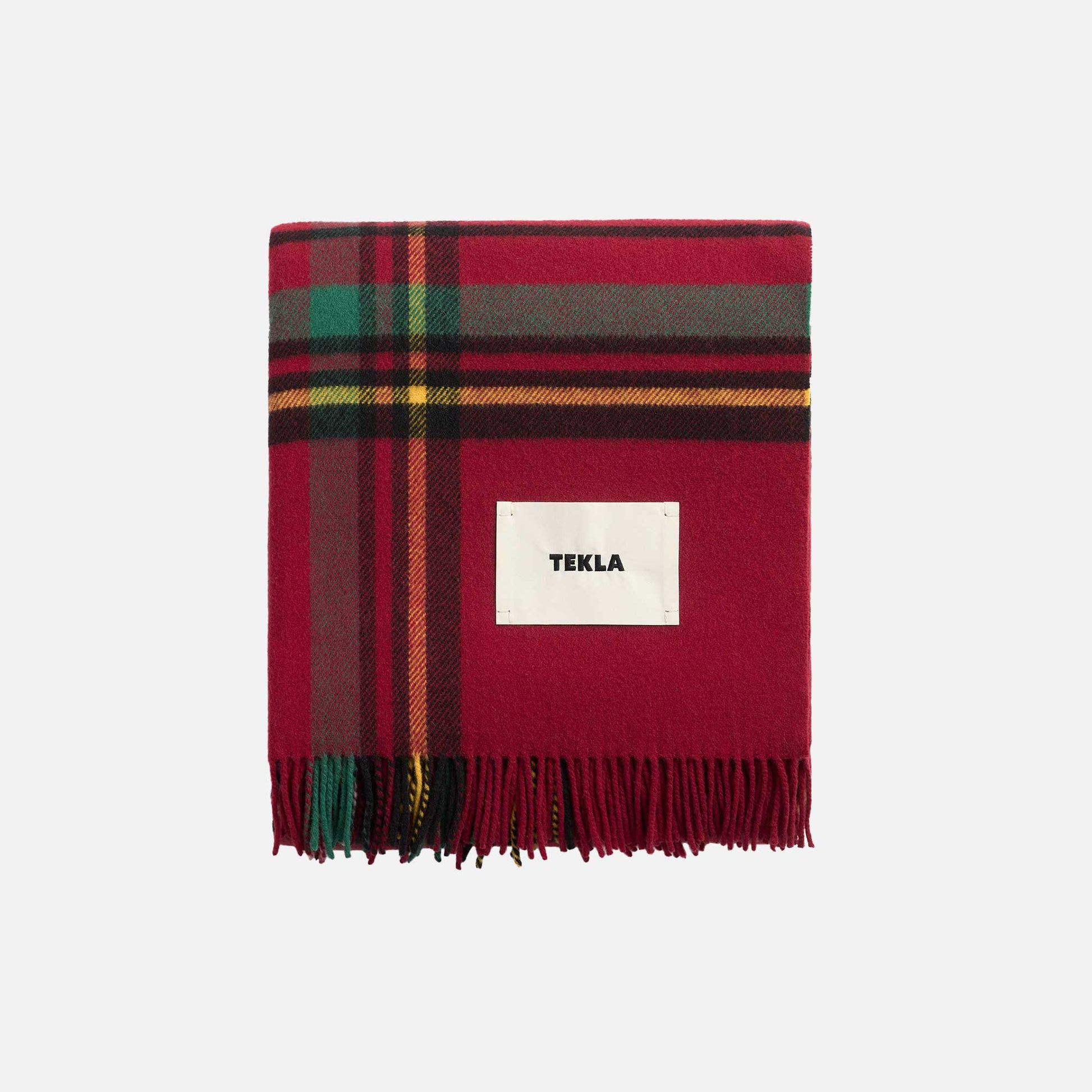 Lambswool Blanket Red Plaid