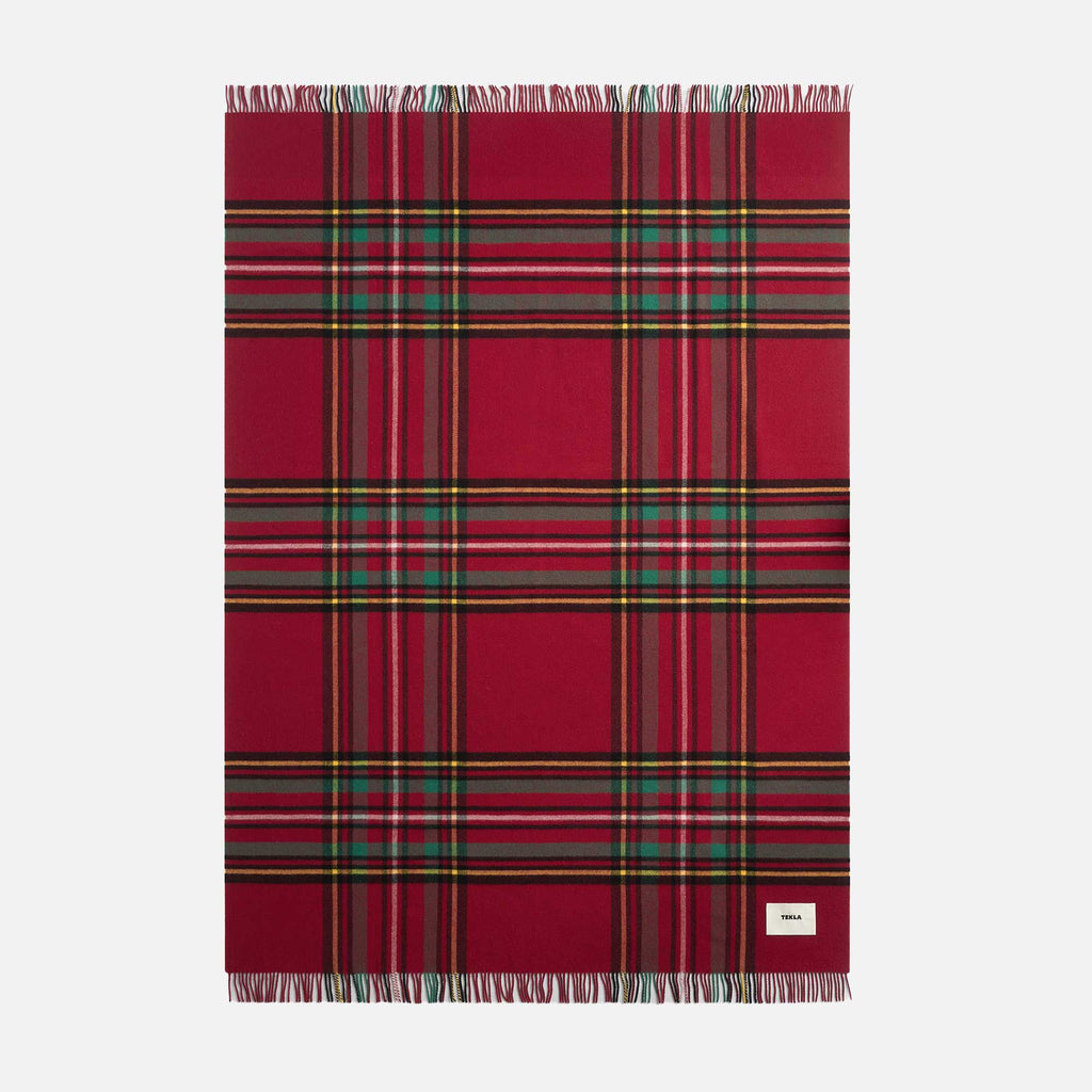 Lambswool Blanket Red Plaid