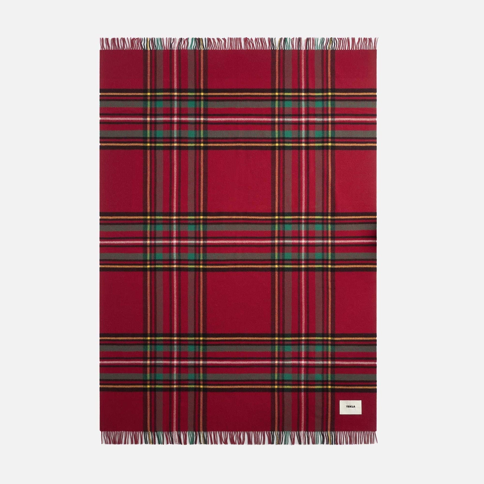 Lambswool Blanket Red Plaid