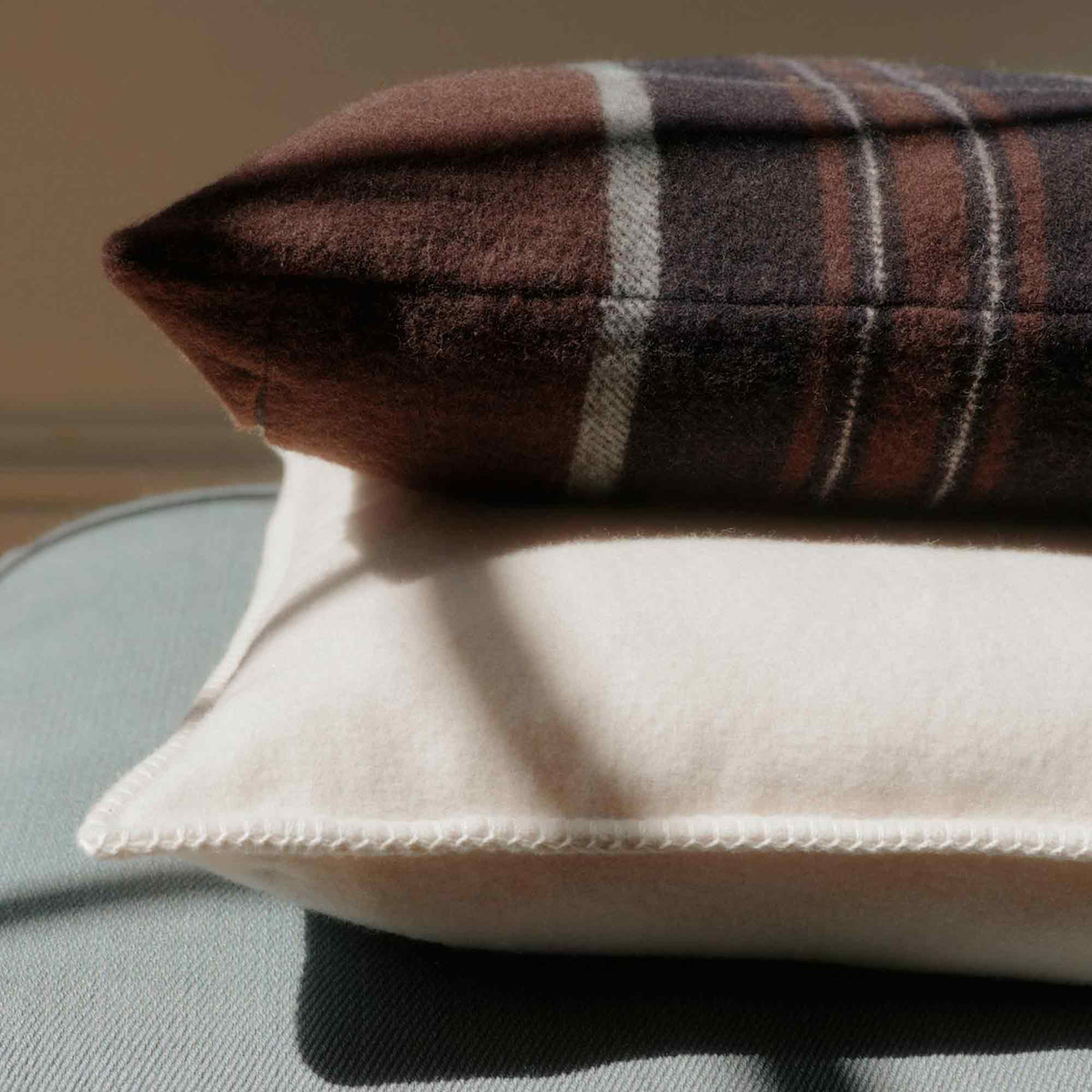 Lambswool Cushion Fearn Plaid