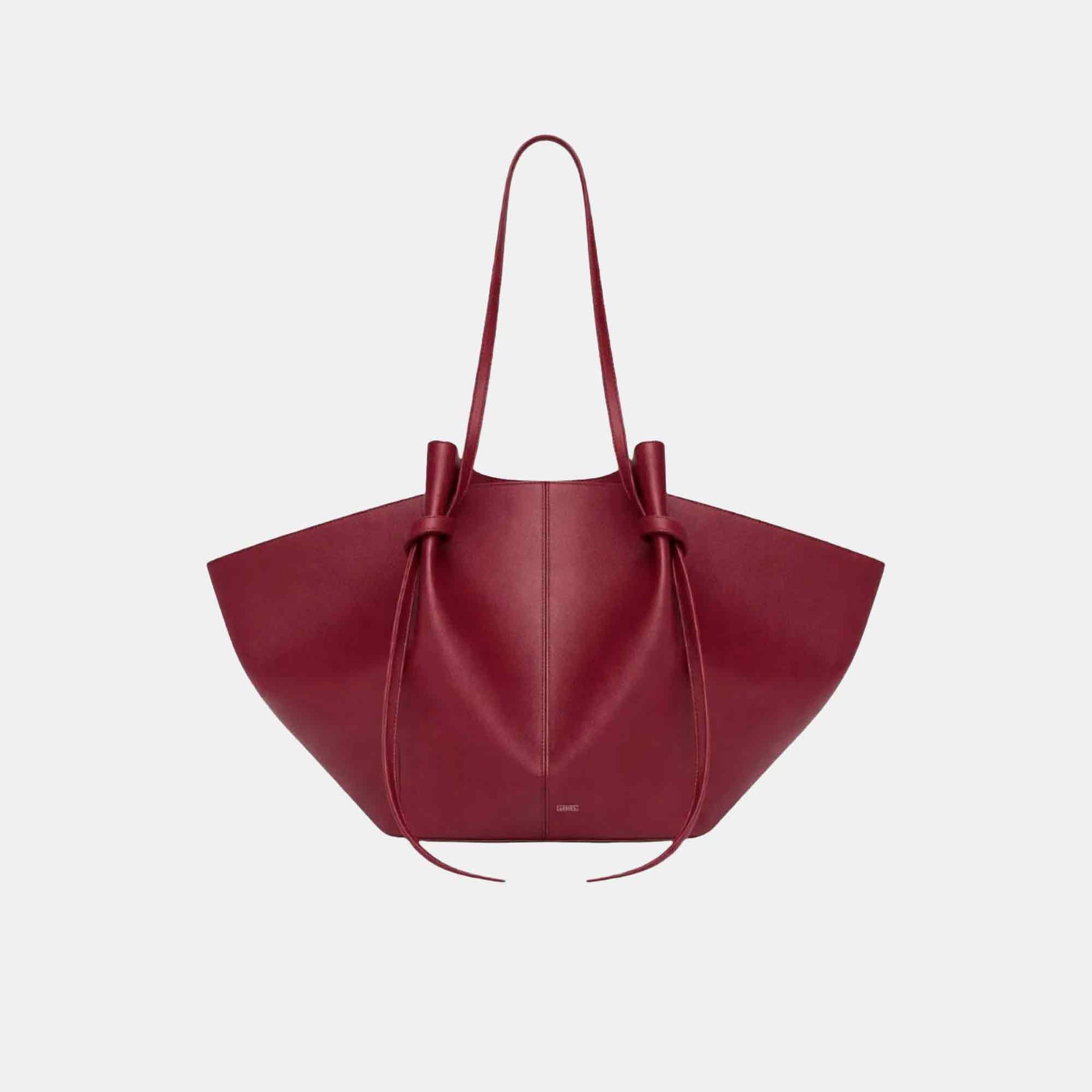 Large Mochi Tote Bag Smooth Leather Berry