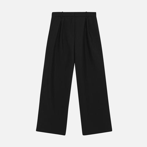 Larry Pants Black Wool