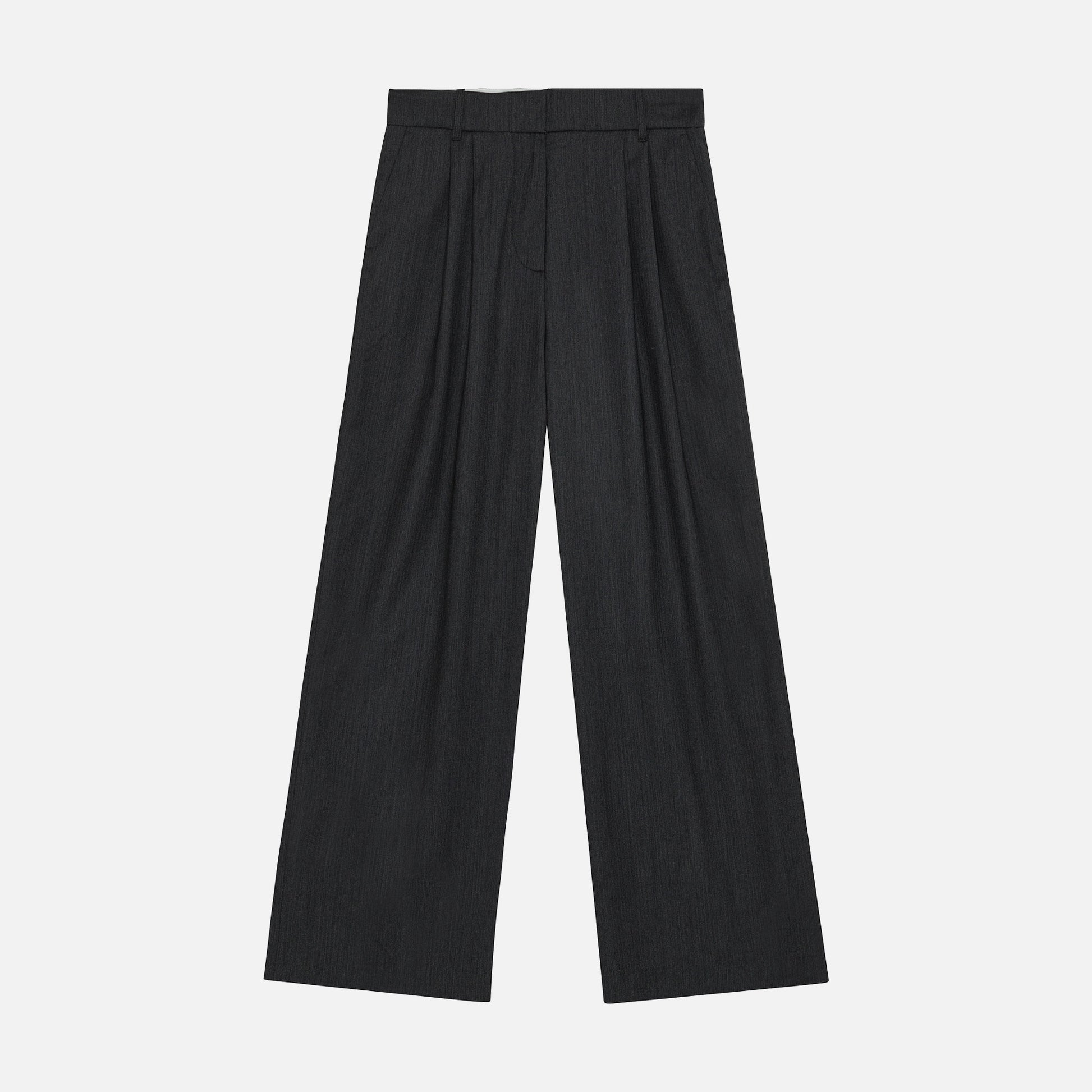 Larry Pants Dark Grey Herringbone