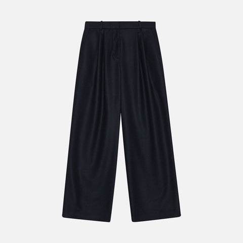 Larry Pants Heavy Wool Navy