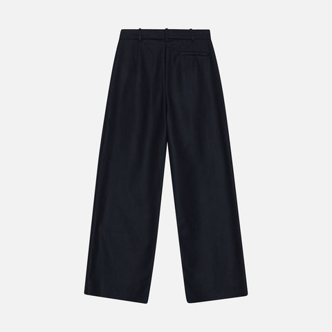 Larry Pants Heavy Wool Navy