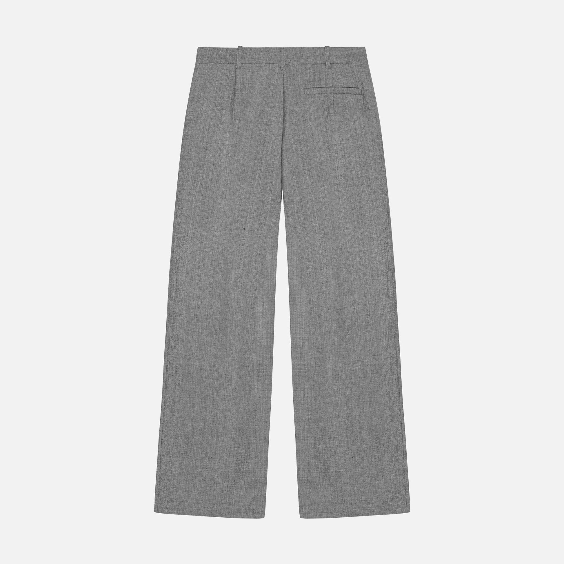 Larry Pants Wool Black Melange