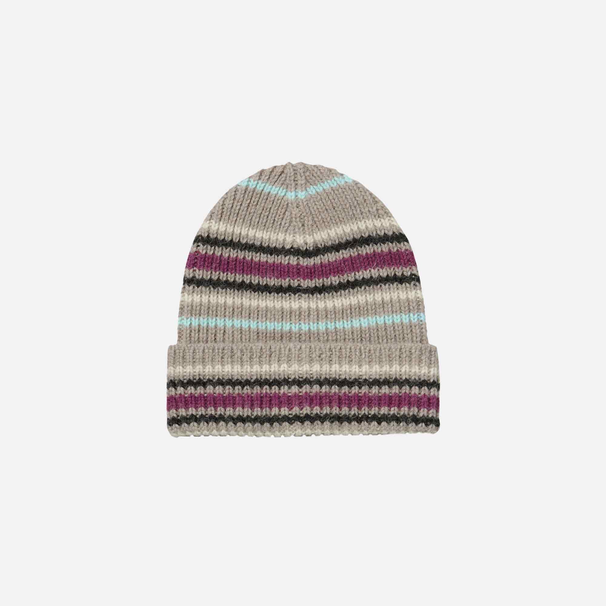 Laura Beanie Brown Melange/Multi