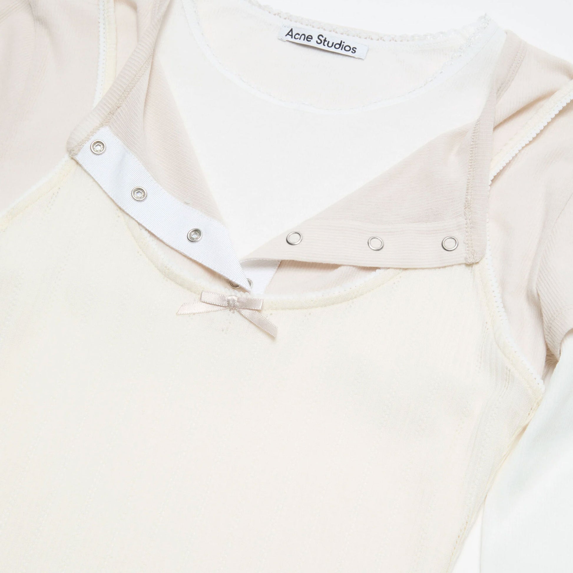 Layered Jersey Shirt White/Off White