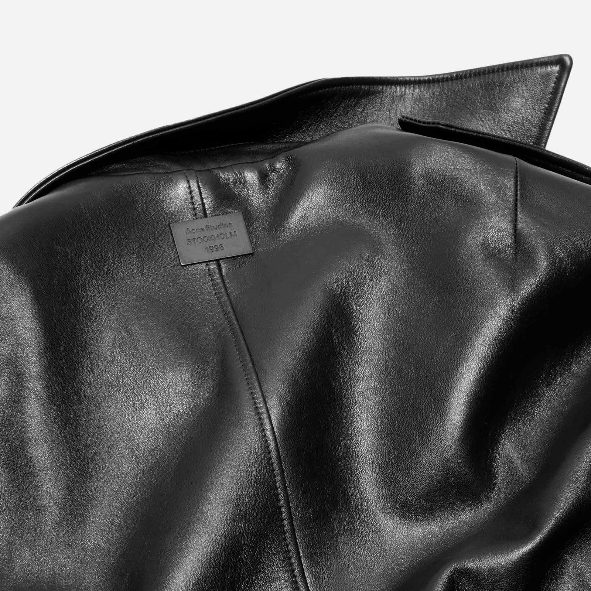 Leather Biker Jacket Black