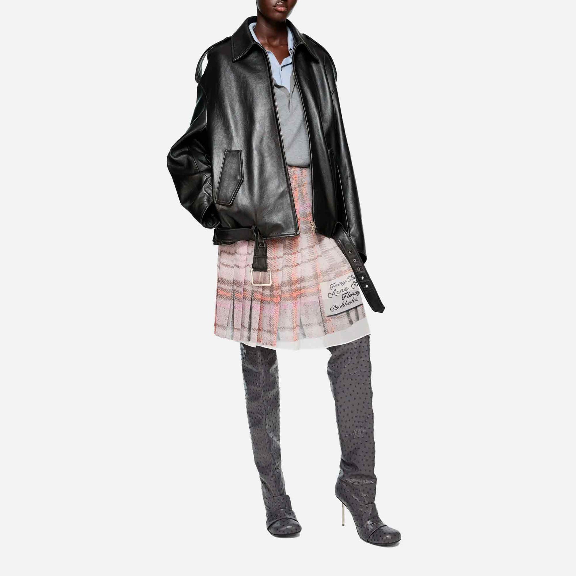 Leather Biker Jacket Black