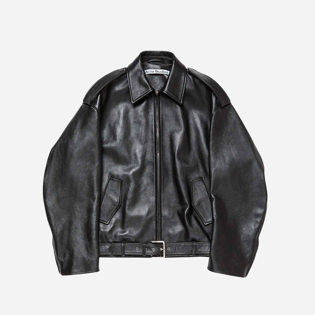 Leather Biker Jacket Black